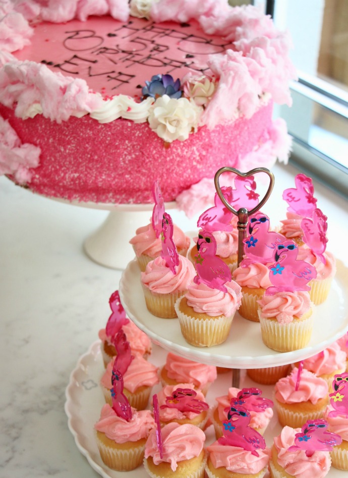 Pink Flamingo Birthday Cake