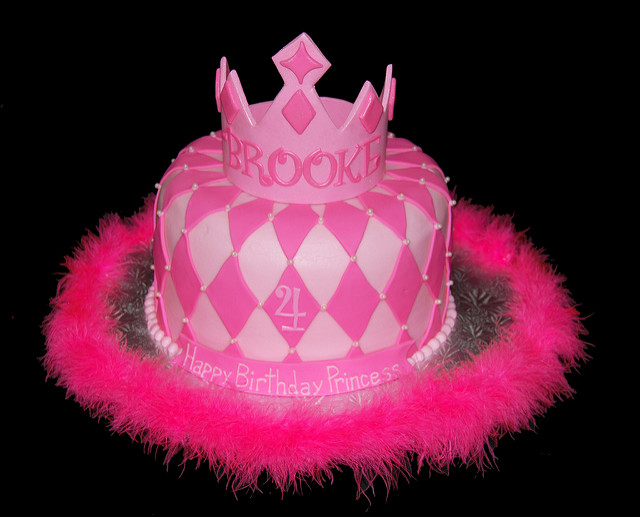 Pink Princess Birthday Cake