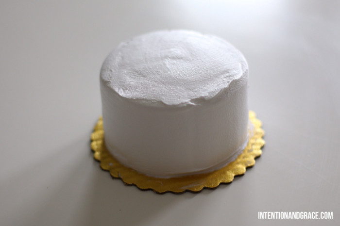 Plain White Birthday Cake