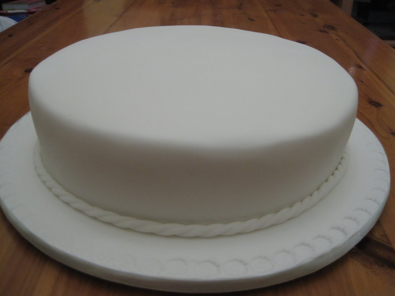 Plain White Birthday Cake