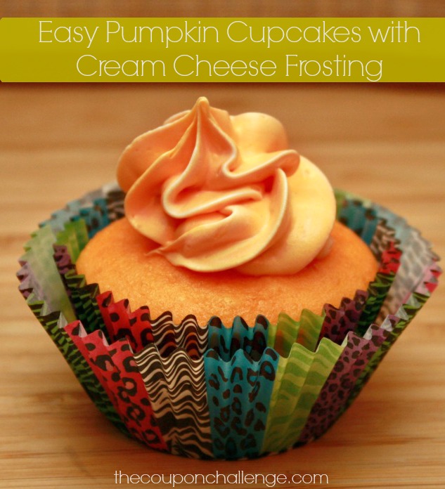 Pumpkin Cupcakes with Cream Cheese Frosting