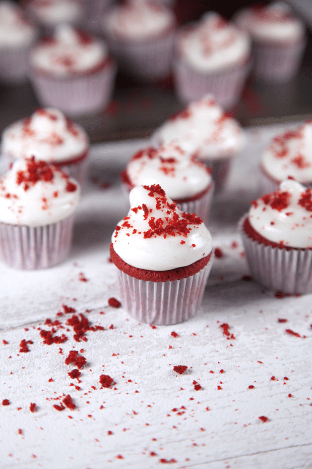 8 Photos of Mini Red Velvet Cupcakes With Cream Cheese Frosting