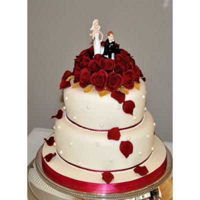 Red Velvet Wedding Cake