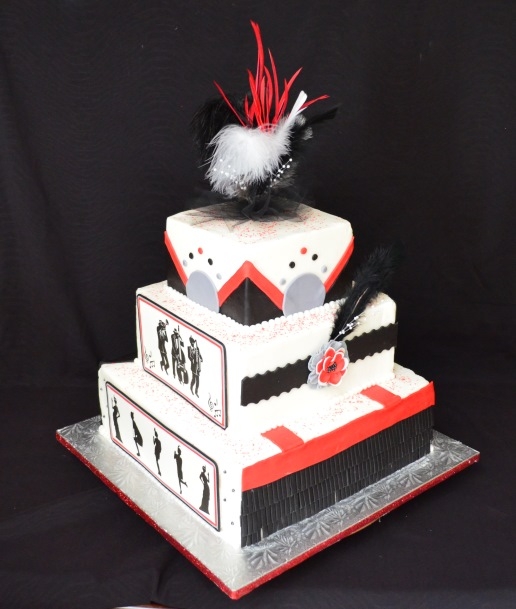 Roaring 20s Birthday Cake