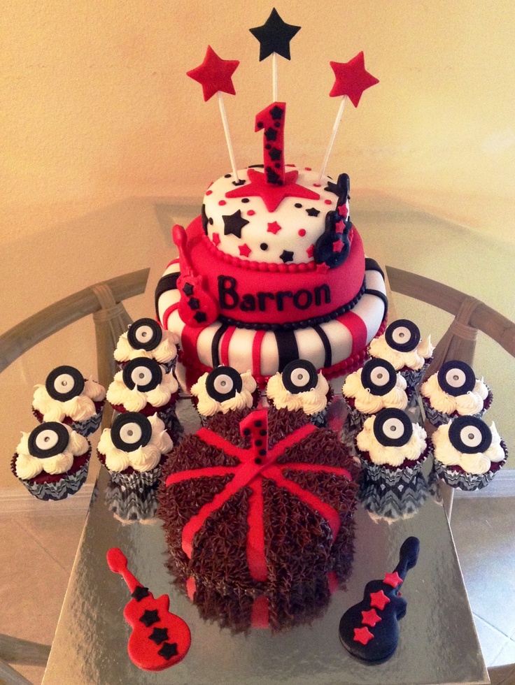 Rock'n Roll Birthday Cake