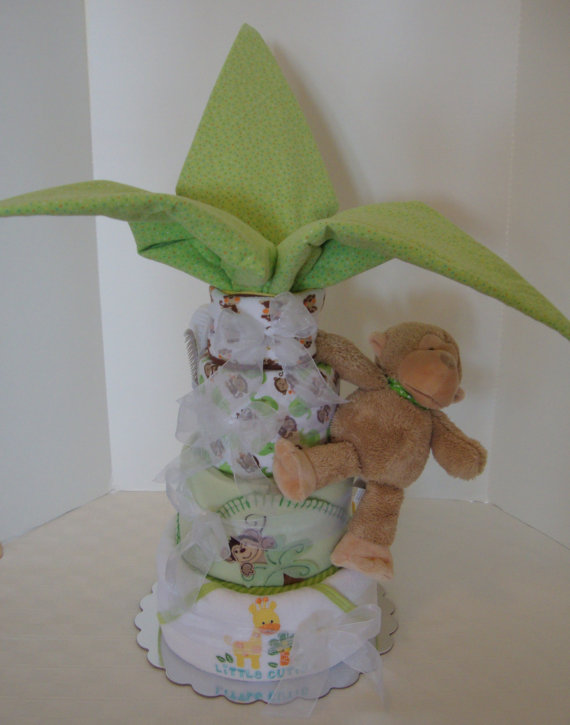 Safari Baby Shower Diaper Cake