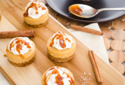 Salted Caramel Pumpkin Cheesecake