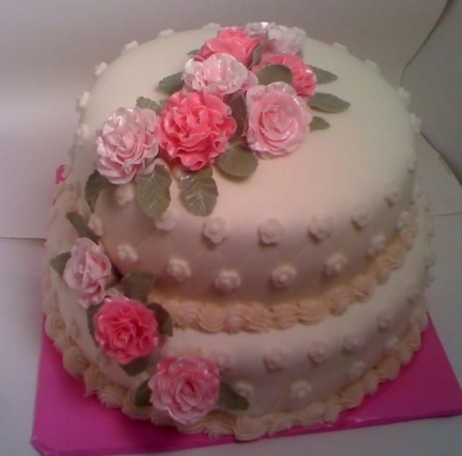 Shabby Chic Birthday Cake