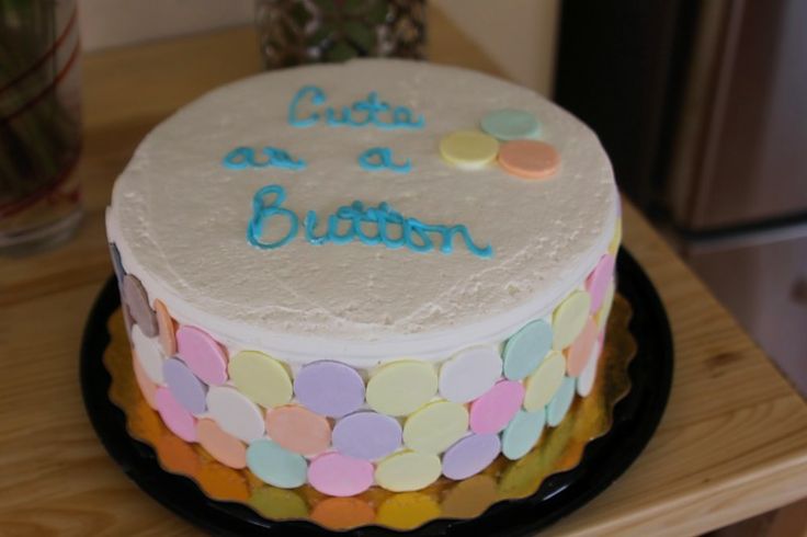 Simple Baby Shower Cake Idea