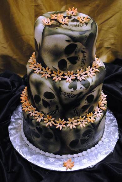 Skull Wedding Cake