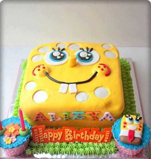 6 Photos of Spongebob Cakes For Easy Decorating Ideas