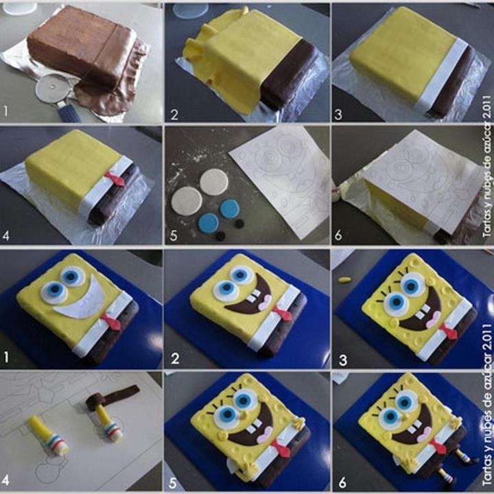 Spongebob Cake Tutorial