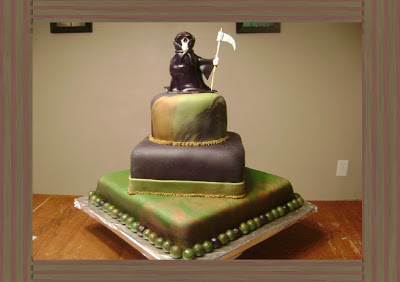 Square Camo Birthday Cakes