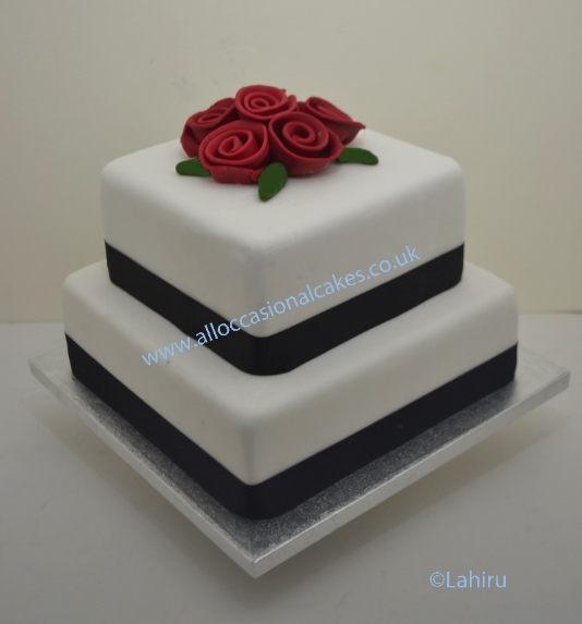 Square Wedding Cake