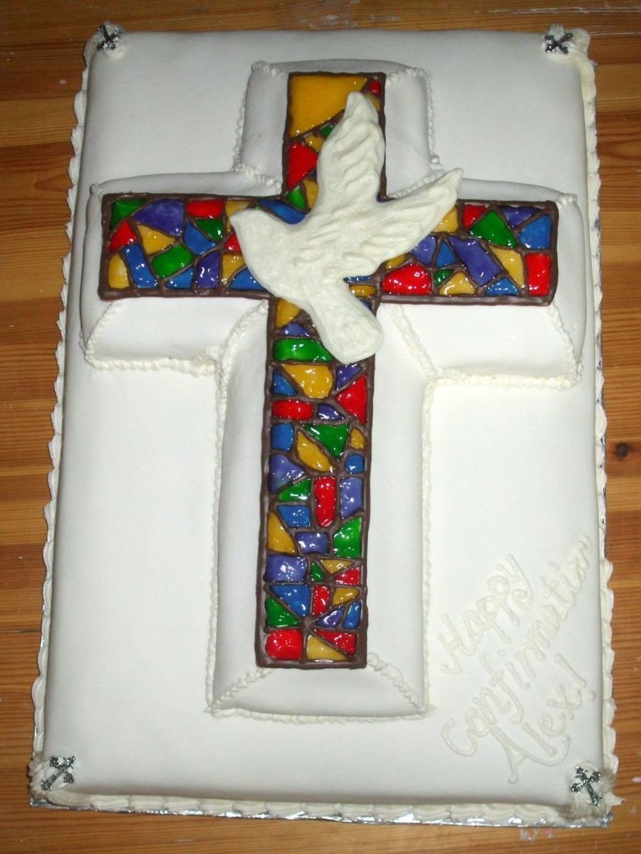 Stained Glass Confirmation Cake