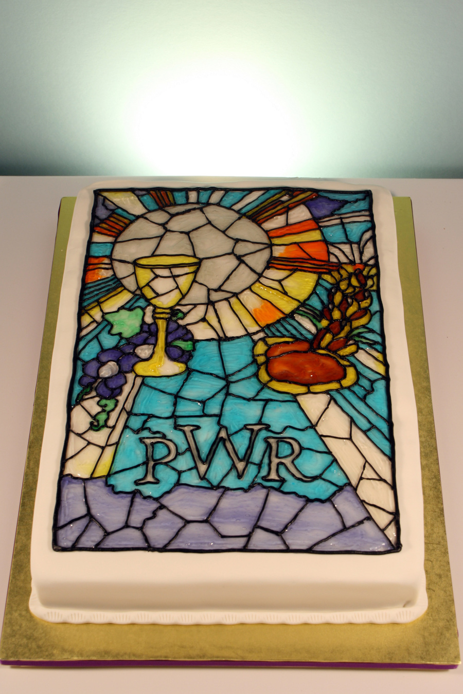 10 Photos of Stained Glass Communion Cakes