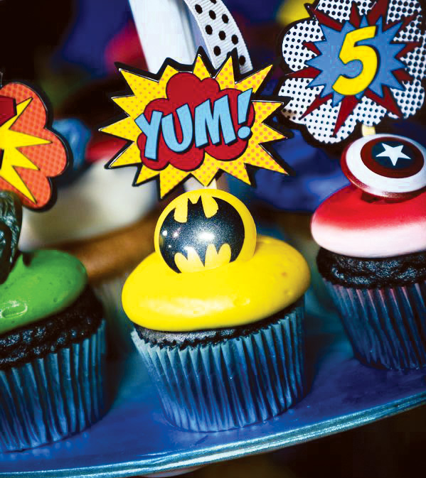 Superhero Cupcake Toppers