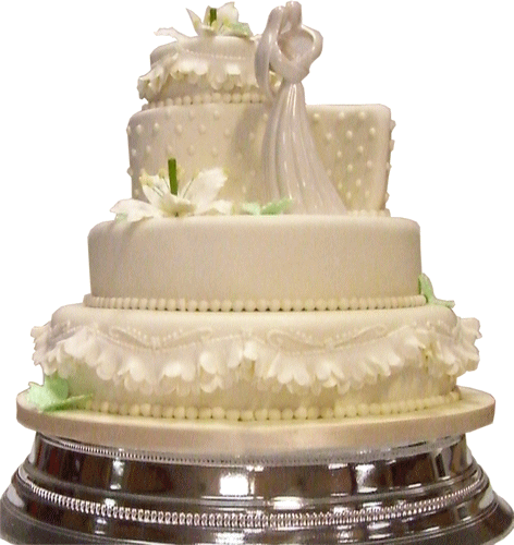 Teardrop Wedding Cake