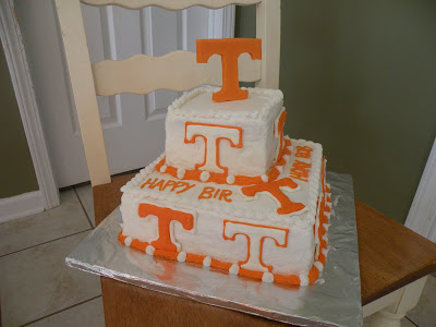 Tennessee Vols Happy Birthday Cake