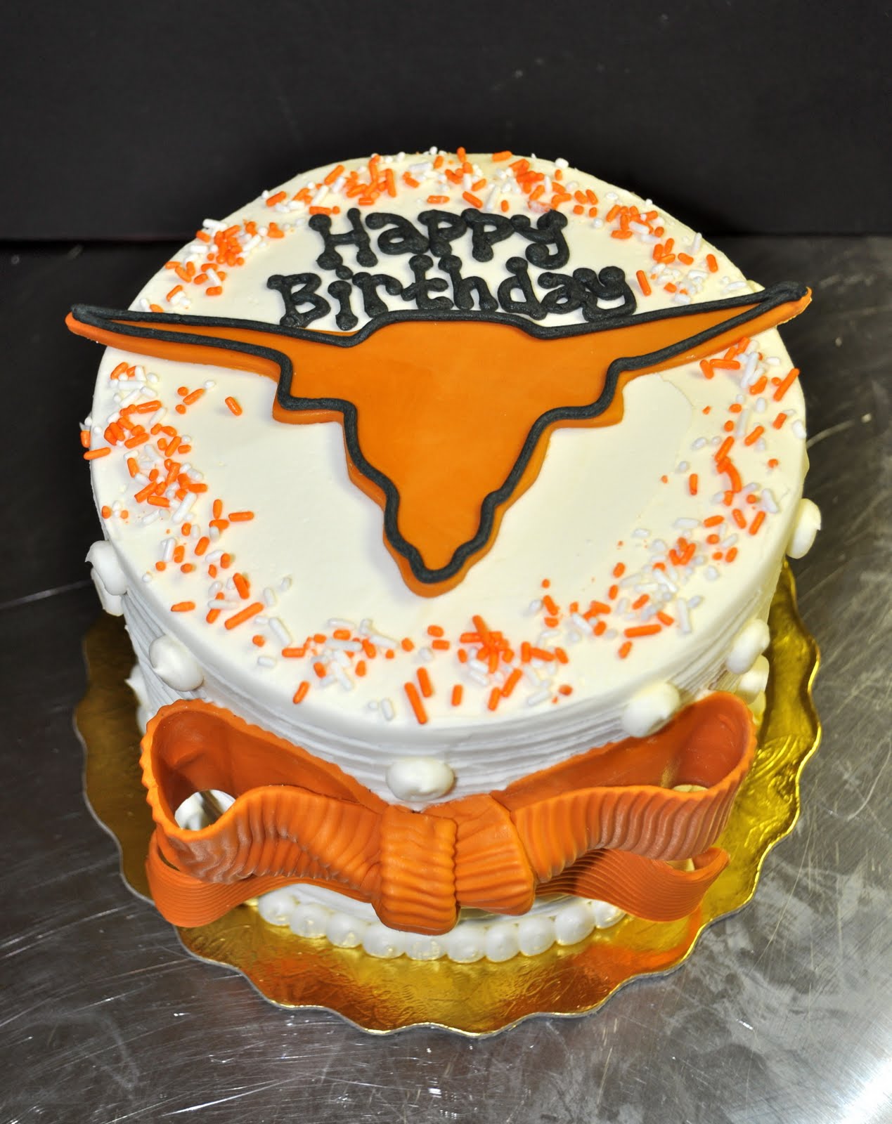 Texas Longhorn Birthday Cake