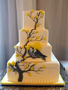 Tree Branch and Flowers Cake