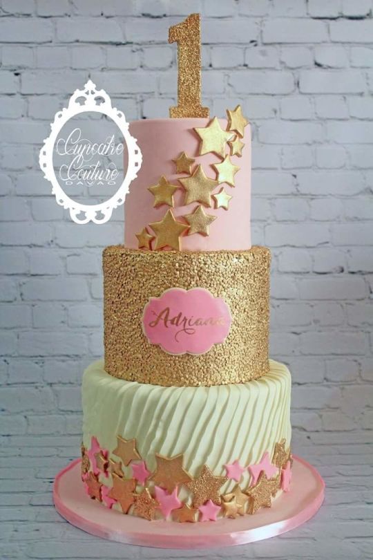 11 Photos of 2 Tier Cakes With Star Decorations