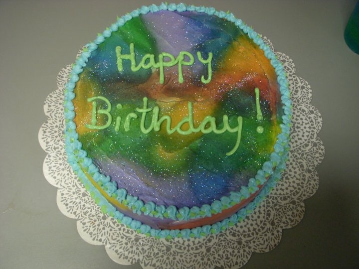 Tye Dye Birthday Cake