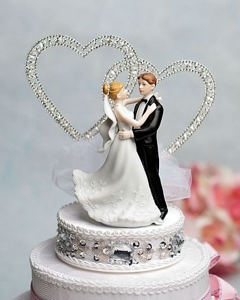 Wedding Cake Topper Bride and Groom Dancing