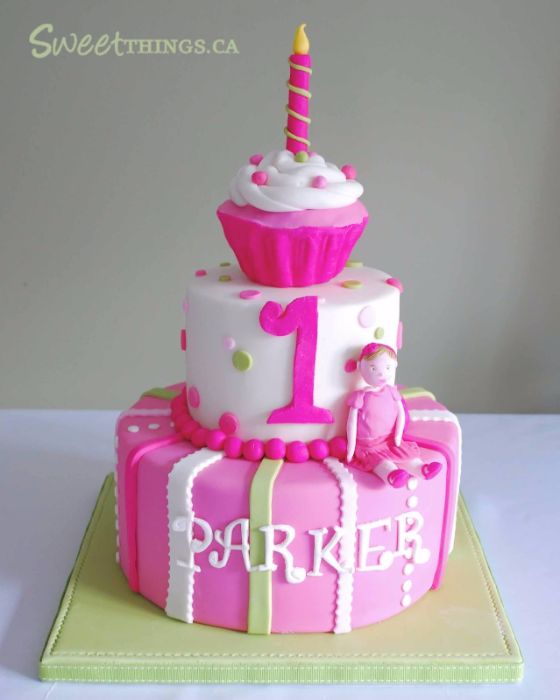 1 Year Old Girl Birthday Cake Ideas for Baby