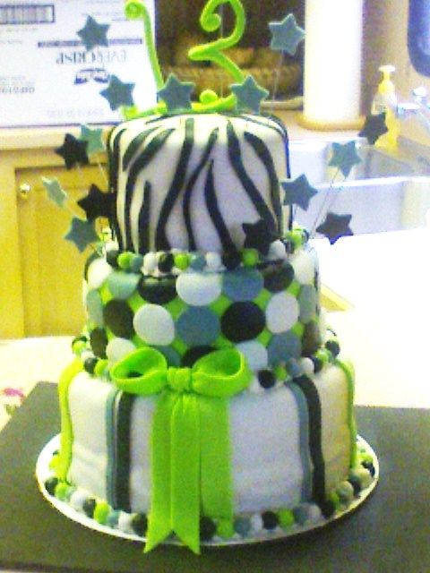 3 Tier 13th Birthday Cake