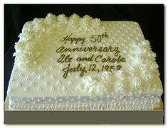 7 Photos of Elegant 50th Birthday Sheet Cakes