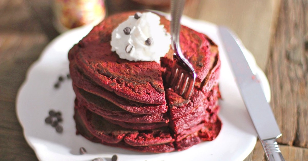 Add Red Velvet Pancakes