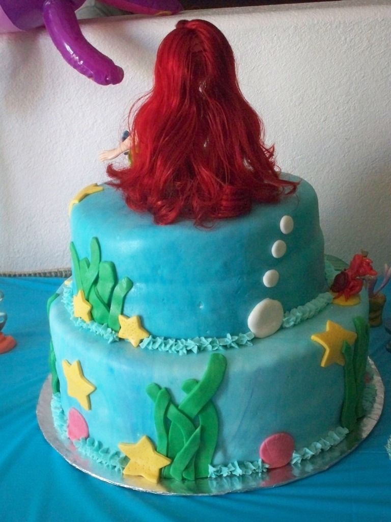 Ariel Little Mermaid Birthday Cake