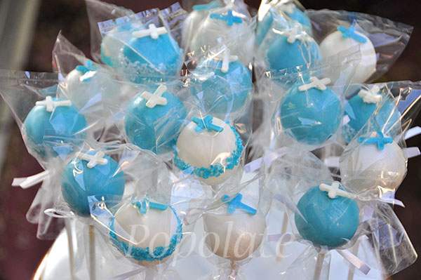 Baby Boy Christening Cake Pops