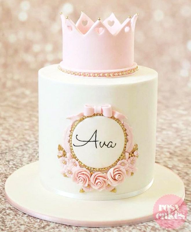 Baby Girl Princess Birthday Cake