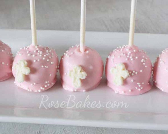 Baptism Cross Cake Pops