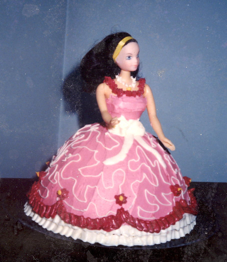 Barbie Doll Dress Cake