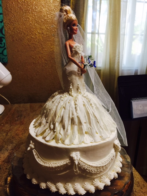 Barbie Doll Wedding Cake