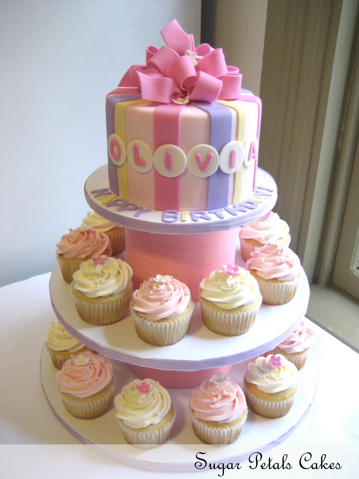 Birthday Cake with Cupcakes