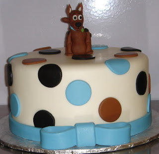 Black and Brown Baby Shower Cake