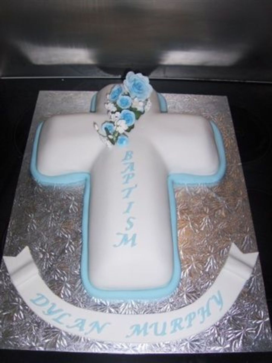 8 Photos of Cross For Christening Cakes For Boys