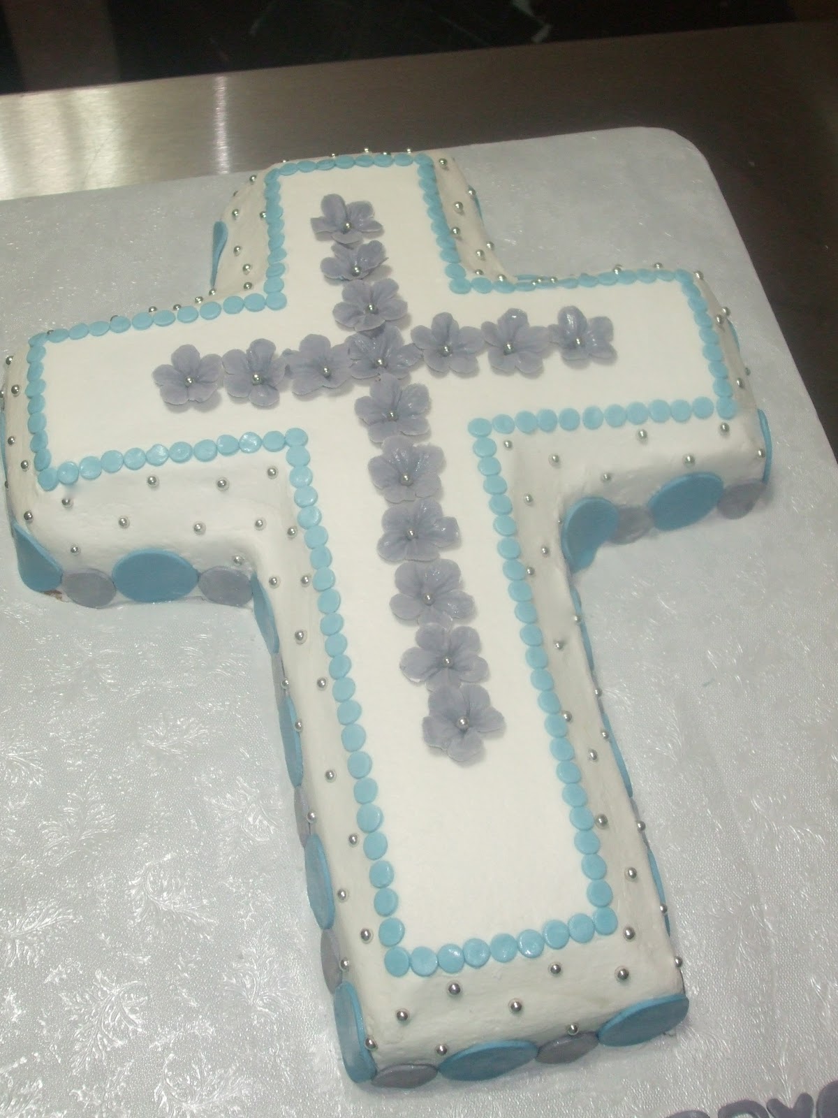 Boys Confirmation Cross Cake