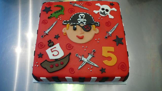 Boys Pirate Birthday Cake