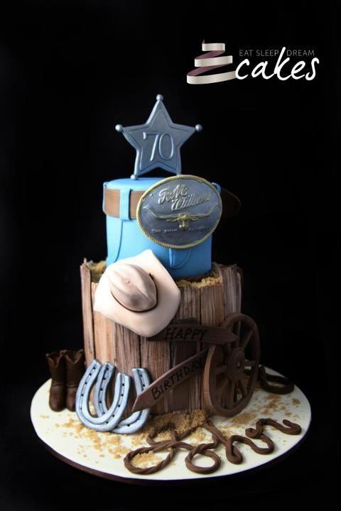 Boys Western Cowboy Birthday Cake