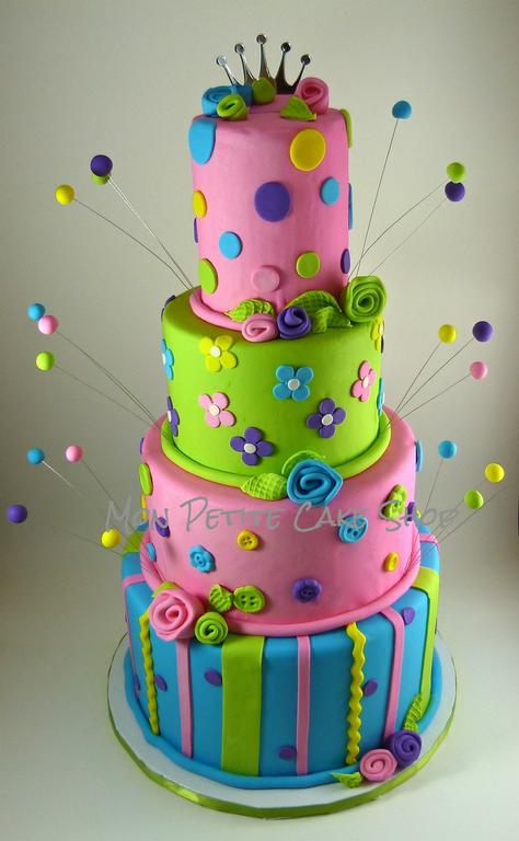 Bright Birthday Cake