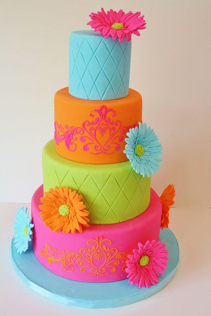 10 Photos of Bright Birthday Sheet Cakes For Women