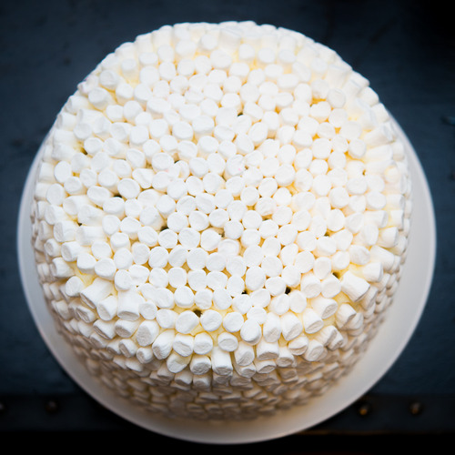 Cake with Marshmallow Filling