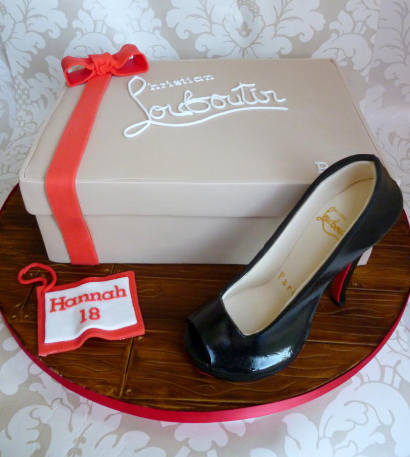 Christian Louboutin Shoe Box Cake