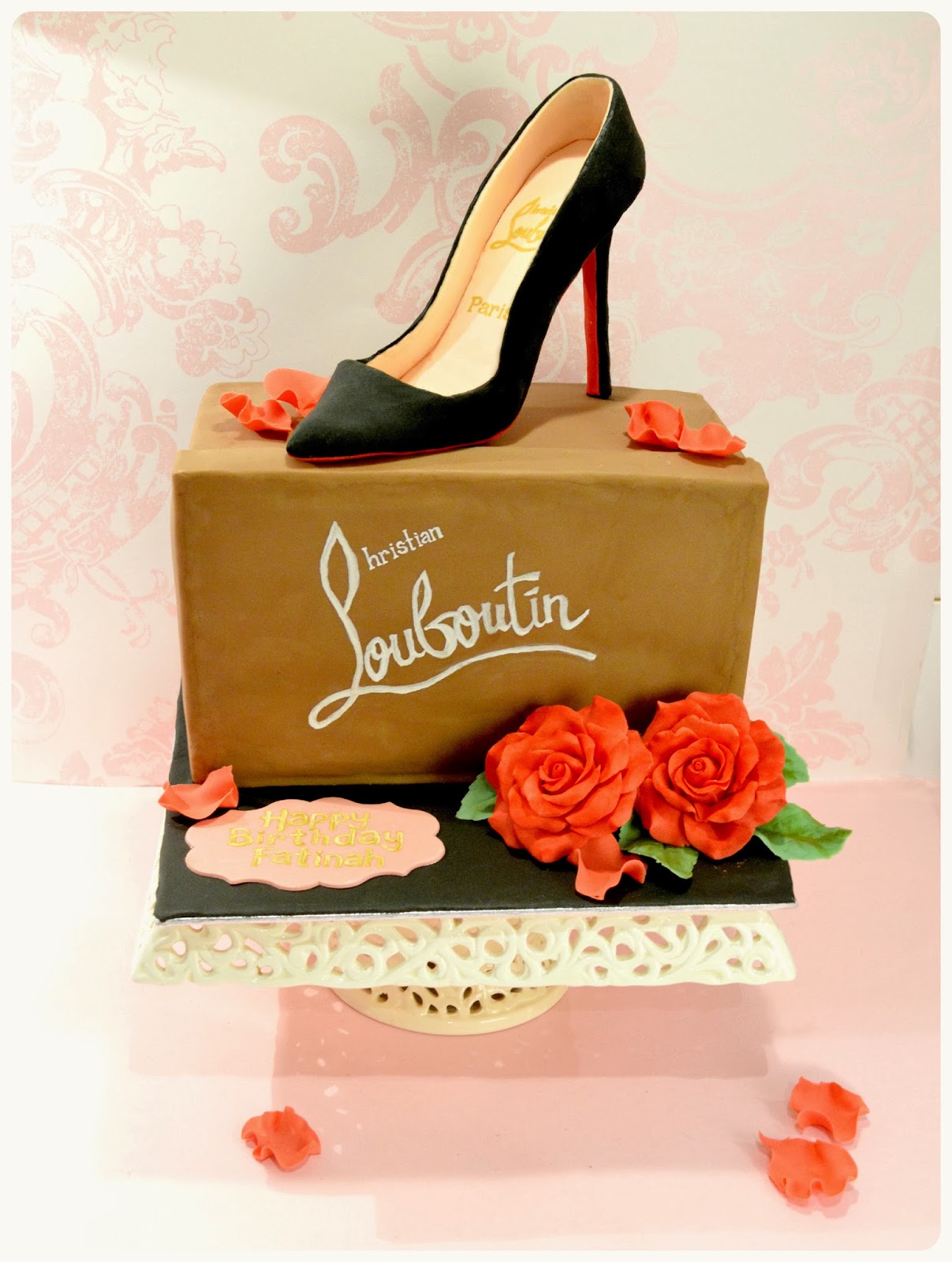 Christian Louboutin Shoe Box Cake