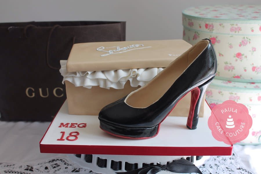 Christian Louboutin Shoe Box Cake